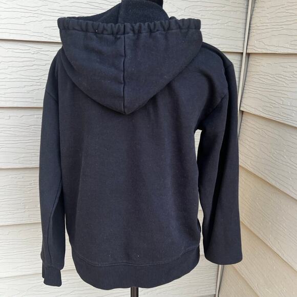 Vans hoodie sweatshirt, cheetah print, black, women's size XS - Picture 5 of 7